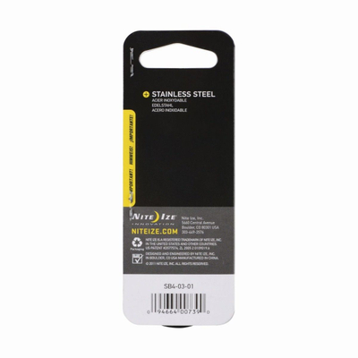 Karabiner Nite Ize S-Biner Dual #4, çelik inox, i zi