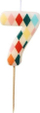 Qiri dekorativ Basic Harlequin, numri 7, 5.5cm, shumëngjyrësh