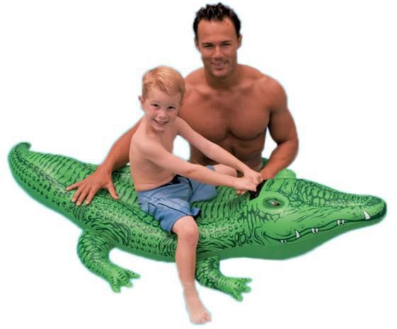Lodër fryrëse uji Intex Alligator 58546, 168x86 cm, jeshile