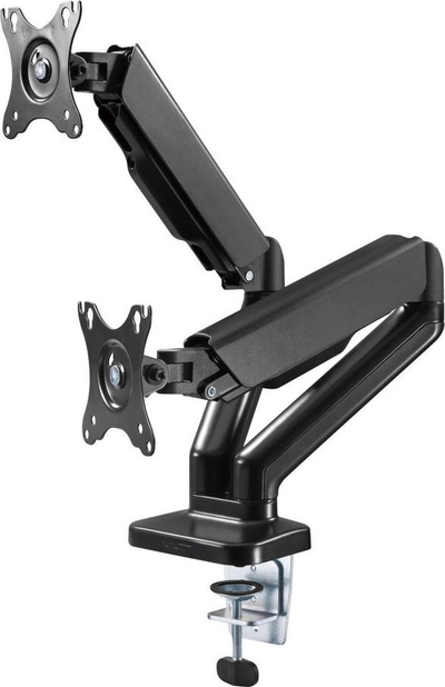 Mbajtëse tavoline për 2 monitorë Techly ICA-LCD 462B, 17"-32", e zezë
