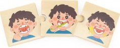Puzzle druri Viga Animal Feeding 51607, 24 copa, për kalamaj