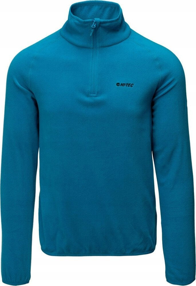 Bluzë fleece Hi-Tec Dilaso M, poliestër 100%, me zinxhir, e zezë