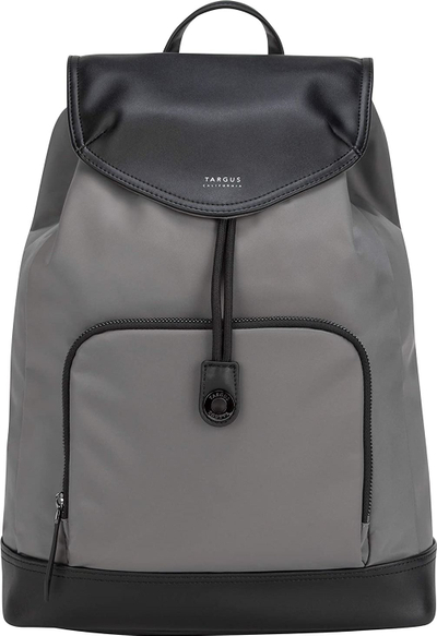 Çantë shpine për laptop Targus Newport Drawstring, 15", kundra ujit, gri