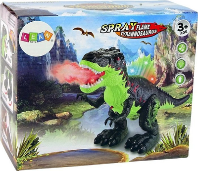 Lodër dinosauro interaktiv, fryn zjarr dhe avull, jeshile