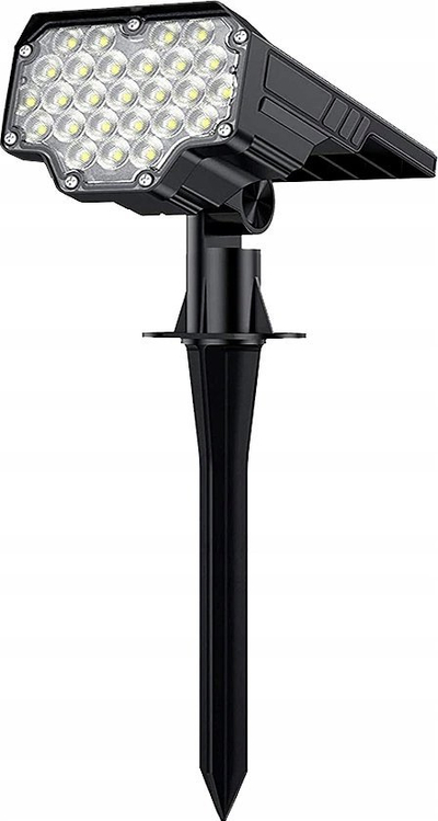Llambë muri për jashtë Viking D26 Solar LED, 8W, 650 lm, IP65, e zezë