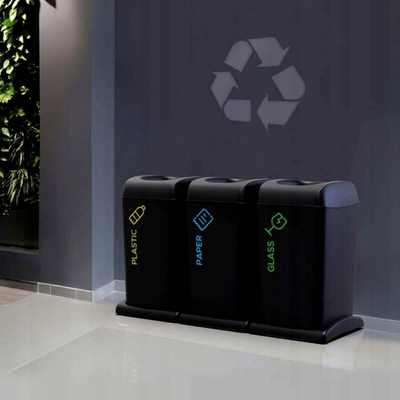 Koshi i riciklimit Soft Recycling Bin, 40L, me kemba mbajtsë, antracit