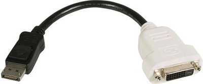 Kabllo StarTech (DP2DVI), DisplayPort - DVI-D, 0.2m, e zezë / bardhë 