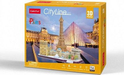 Puzzle për kalamaj Dante 3D City Line Paris