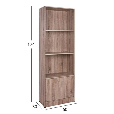 Raft për libra melamine Sonama 60×30×174 cm (HM2269.02)