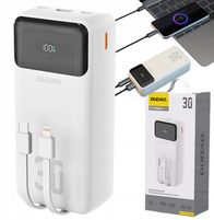 Power bank Dudao K15Max, 30000mAh, 22.5W PD, i bardhë