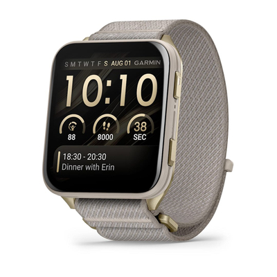 Smartwatch Garmin Venu X1, GPS, ekran AMOLED, ari i butë