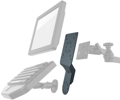 Универзален држач RAM Mounts RAM-DIS-MDT, за тастатура и таблет, VESA монтирање, хоризонтална и вертикална ориентација, црн