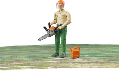 Figurë lodër Bruder bWorld Lumberjack 60030, me aksesorë, shumëngjyrëshe