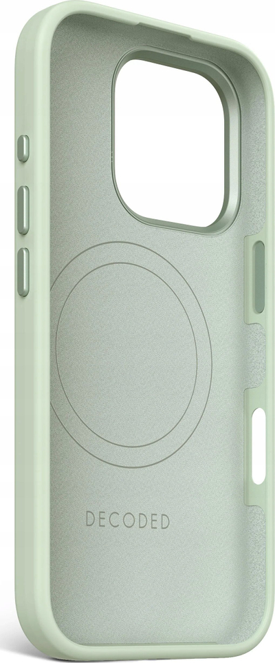 Mbrojtëse telefoni Decoded Silicone Stacks, për iPhone 16 Pro, MagSafe, jeshile