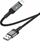 Kabllo USB në Lightning Borofone BU30 Lynk, 2.4A, 1.2m, e zezë