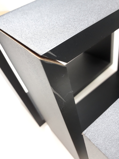 Rafte dekorative muri Homea Cube For Hallway X3, set 3 copë, MDF, të bardha
