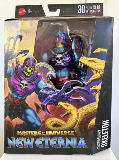 Figurë aksion Mattel Masters of the Universe Masterverse Terror Claws Skeletor, 7", 30 artikulime, shumëngjyrëshe