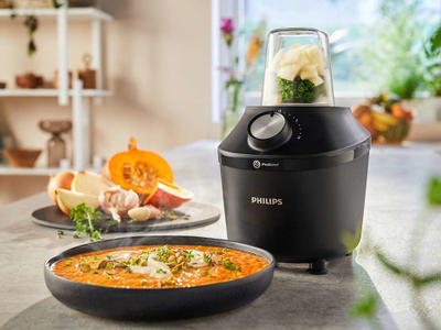 Blender me gotë Philips HR2291/41, 600W, 2L, i zi