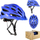 Helmet biçiklete Nils Extreme MTV50, me rregullim 58-61 cm, shumë e lehtë, blu