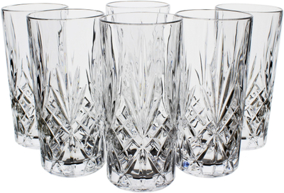 Set gota kristali RCR Melodia Highball, 360ml, 6 copë, transparent