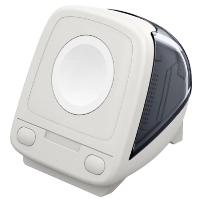 Mbajtëse karikimi Spigen Classic C1 për Apple Watch, polikarbonat, bazë kundër rrëshqitjes, gri grafit