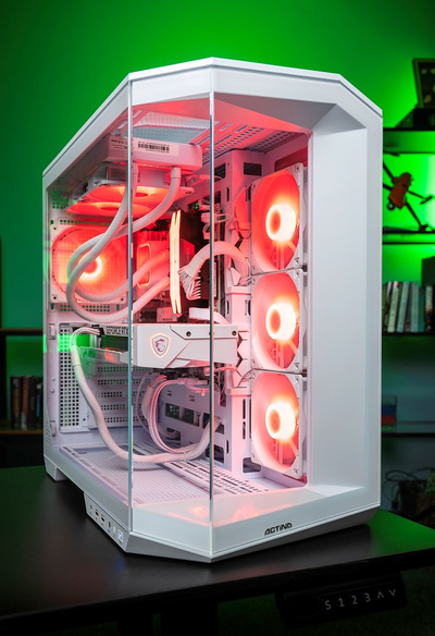 Гејминг компјутер Actina Ryzen 7 7800X3D, 32GB RAM, RTX 5070 Ti, 1TB SSD, бел