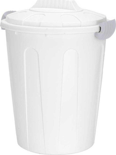 Kosh plehrash H&amp;S Decoration, 23L, plastik, i bardhë