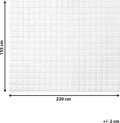 Jorgan ANNAPURNA Medium Warm, poliester, 155 x 220 cm, i bardhë