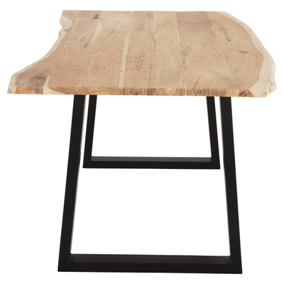 Tavolinë ngrënieje Sofia Slim 160x92x78Hcm (HM8500.21), zezë