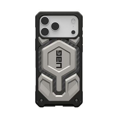 Kapak telefoni URBAN ARMOR GEAR UAG Monarch Pro për iPhone 17 Pro Max, MagSafe, titanium