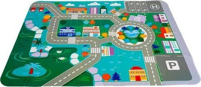 Set blloqe druri Kruzzel City 23519, 115 pjesë, me tapet puzzle, shumëngjyrëshe