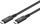 Kabllo USB Goobay USB-C USB4 Generation 3x2, 1 m, e zezë