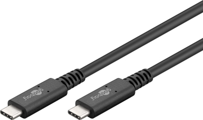 Kabllo USB Goobay USB-C USB4 Generation 3x2, 1 m, e zezë