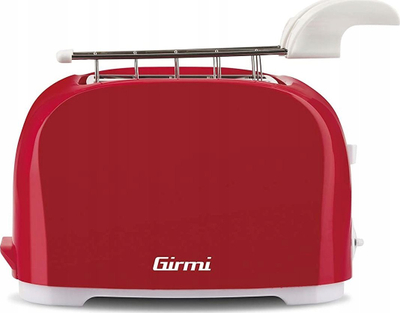 Toaster Girmi TS11, 800W, 6 nivele thekje, i kuq