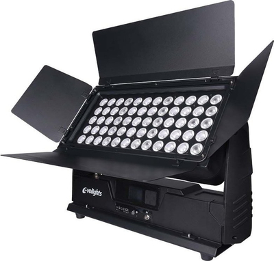 Транспортен куфер Evolights Case, за 4 LED Wall Washer, со тркала, црн
