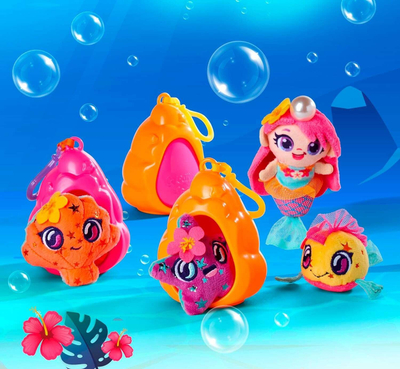 Lodër pelushi Simba Pearly Pods Hawaiian Mix, figura për koleksion, set me surpriza, shumëngjyrëshe