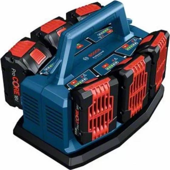 Karikues baterish Bosch GAL 18V6-80 Multi-Charger, 6 porta, 14.4-18V, i zi