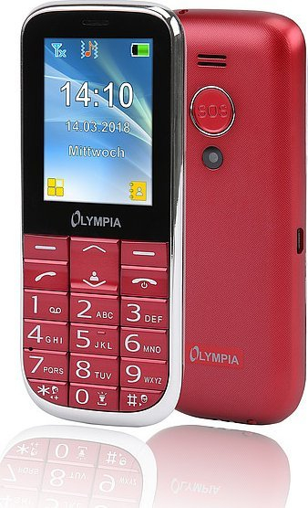 Telefoni Olympia Joy II, 2.4", 64 g, i kuq