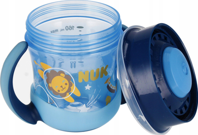 Gotë për kalama NUK Mini Magic Cup, 160 ml, 6m+, blu