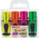 Markerë tekstualë Edding 7 Mini, set 4 copë, ngjyra neon