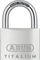 Катанец Titalium ABUS 64TI/45, тело од алуминиум, лак од челик NanoProtect, сребрен