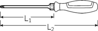 Kaçavidë Phillips Stahlwille 4632 DRALL+, PH2, 100mm, jeshile me të zezë