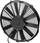 Ventilator ftohës SPAL 305mm Slim Blowing, për automjete, i zi