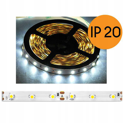 Shirit LED LTC 3528, 20cm, 12V, i bardhë i ftohtë