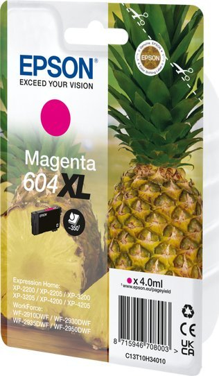 Kartush boje Epson 604XL, magenta, rendiment i lartë, origjinal