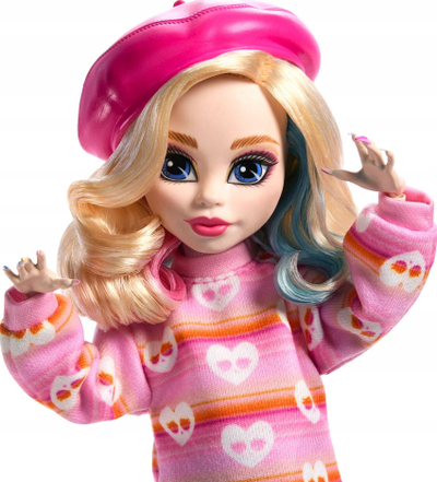 Kukull koleksionuese Mattel Monster High Wednesday Enid Sinclair, me aksesorë, rozë