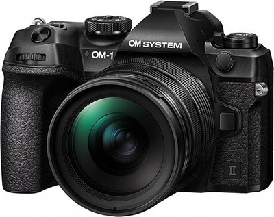 Kamerë pa pasqyrë OM System OM-1 Mark II, 20MP, lente 12-40mm f/2.8 PRO II, e zezë