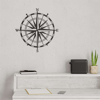 Dekor metalik Decortie Compass, (45 x 45cm)