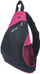 Çantë sling Manhattan Dashpack për tablet a notebook 12\", material 600D PVC, e zezë me rozë
