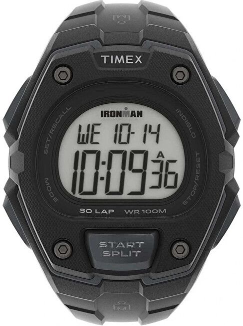 Orë për meshkuj Timex Digital Ironman Classic 30 Lap TW5M46100, e zezë